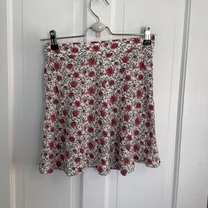 H&M Floral Skirt - Red and White